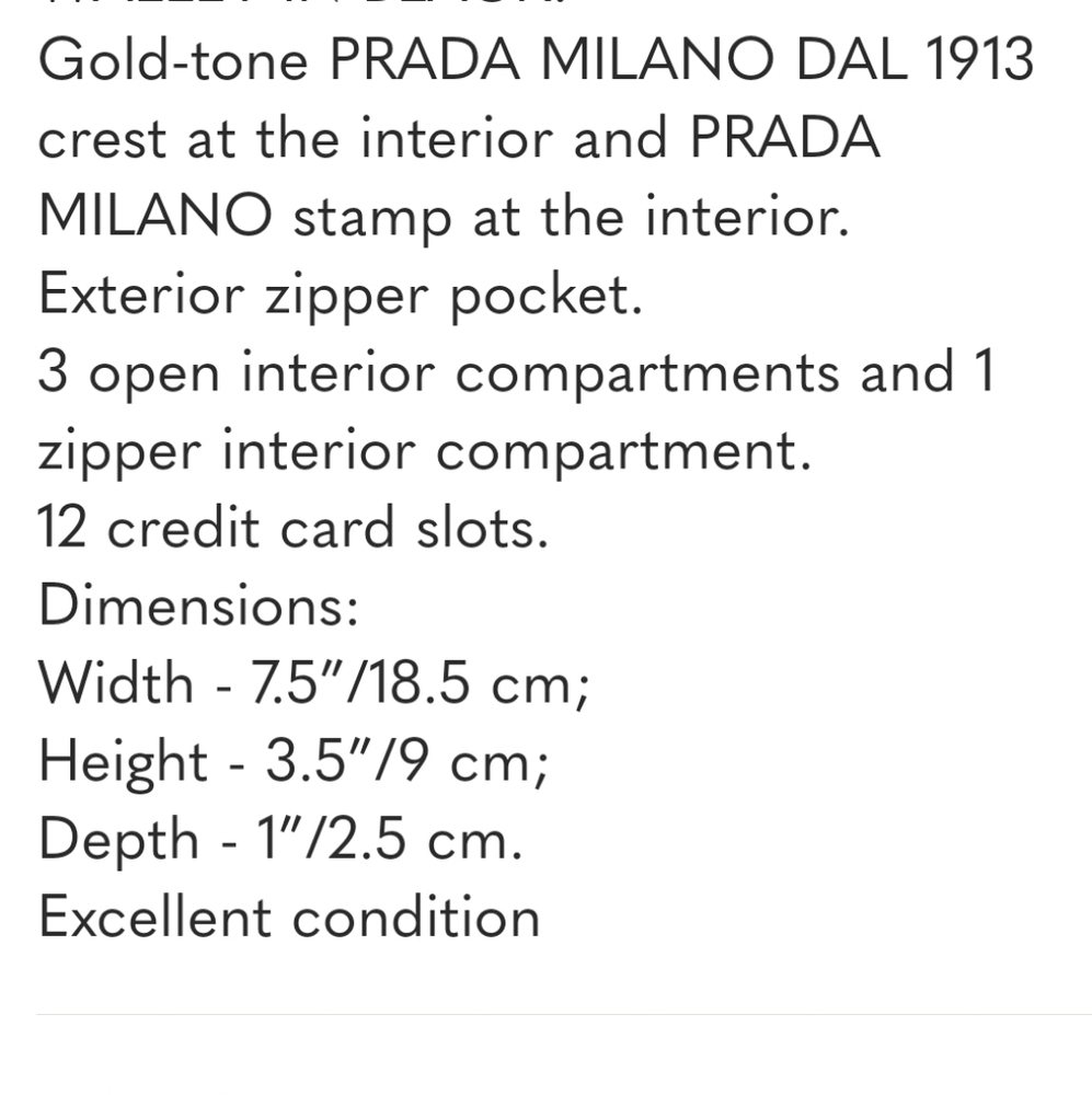 PRADA WALLET - Picture 7 of 7
